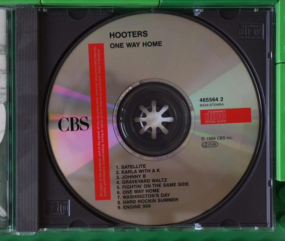 Hooters - One Way Home - CBS - CD - Nice Price - Bild 3 von 4