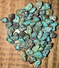 5g Genuine Turquoise Nugget Beads Drilled Blu...