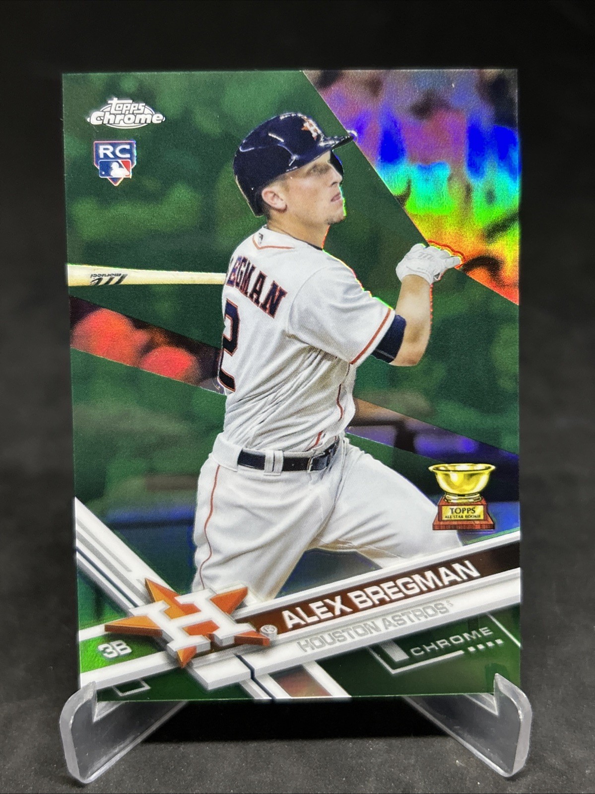 2017 Topps Chrome Alex Bregman RC Rookie Green Refractor /99 #9