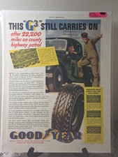 Vintage Tore Advertisement- 1936 Goodyear Tires- Country Gentelman- 13x10