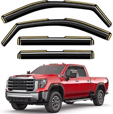 in-Channel Window Rain Guards Fit for Truck Chevy Silverado/GMC Sierra 2500HD 35