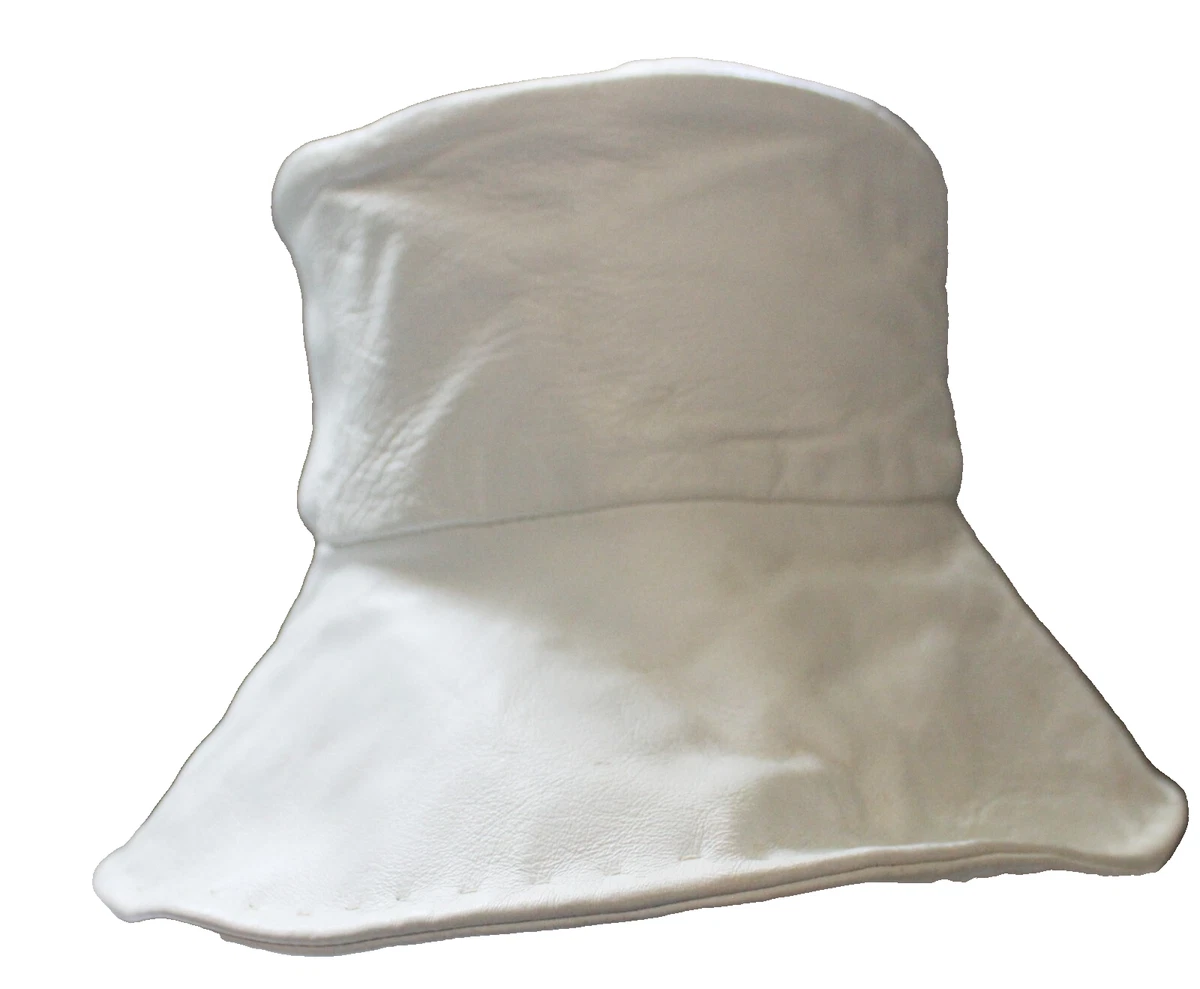 Vintage Hat White Fuzzy Bucket Womens Betmar France Warm Winter 1970s Retro Fash APEXFWDT-Womens-Bucket-Hat-  main image 2
