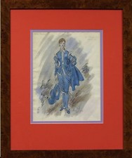 'Miss Parlow [as] The Blue Boy Act II' 1950 Watercolour by Cecil Beaton