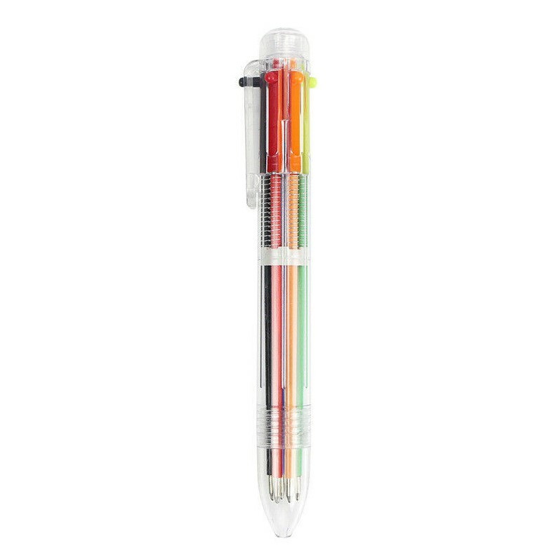Multi-color 6 in 1 Color Ballpoint Pen Ball Point Pens Kids