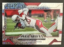 2021 Panini Prizm DeAndre Hopkins #32 All Out! No Huddle Silver Disco Prizm