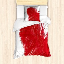 Feder Bettwäsche Set Strauß Fluff Plume Foto Weicher Microfaserstoff