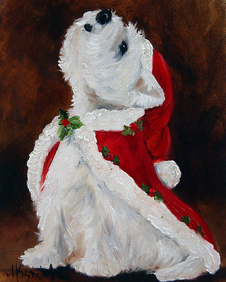 WESTIE JOY TO THE WORLD GARDEN FLAG FREE SHIP USA