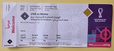 Match 4 USA Wales 2022 FIFA World Cup TICKET Stub