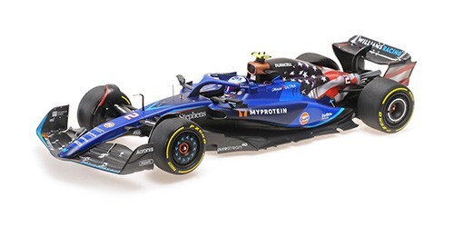 Williams FW45 Logan Sargeant MiniChamps 117231902 voiture F1 Austin GP 1/18