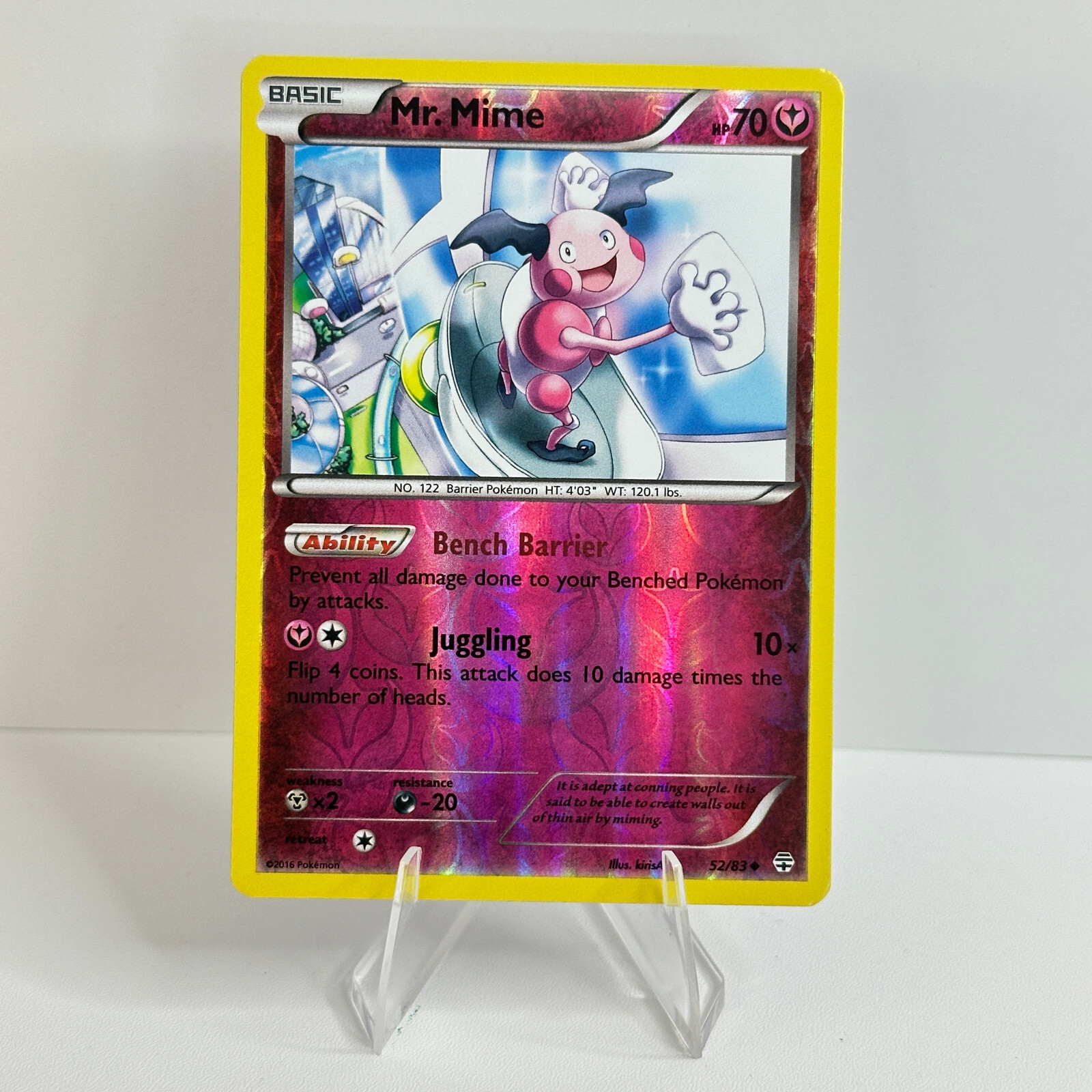 Mr. Mime 52/83 Reverse Holo Uncommon Generations Pokemon TCG NM