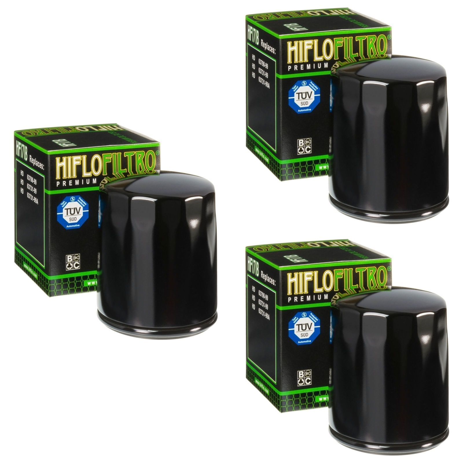 3x Ölfilter für Harley Davidson FLHT 1584 Electra Glide Standard ABS