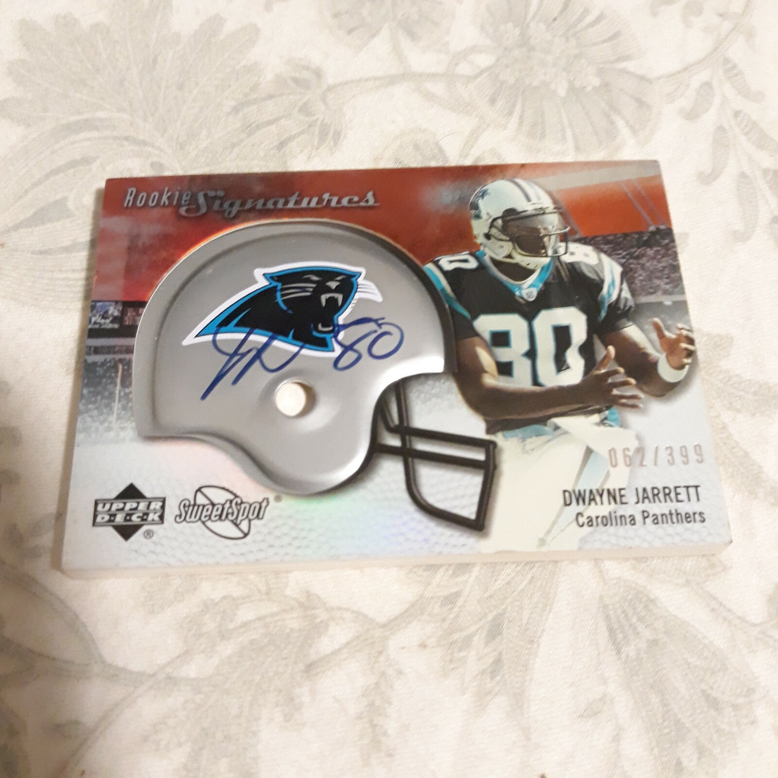 2007 Sweet Spot #132 Dwayne Jarrett Rookie Autograph 062/399 CAROLINA PANTHERS 
