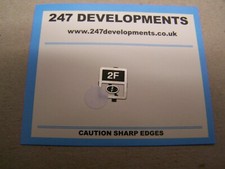 "0" Gauge 247 Developments Shed Plate 2F