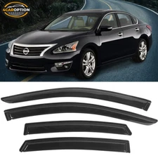 Fits 13-18 Nissan Altima Sedan Window Visors Rain Sun Guard Vent 4 Pieces Set