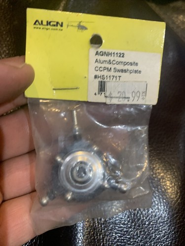 ALIGN PN AGNH1122 ALUM & COMPOSITE CCPM SWASHPLATE #HS1171T NEW IN PACKAGE!    - Picture 1 of 3