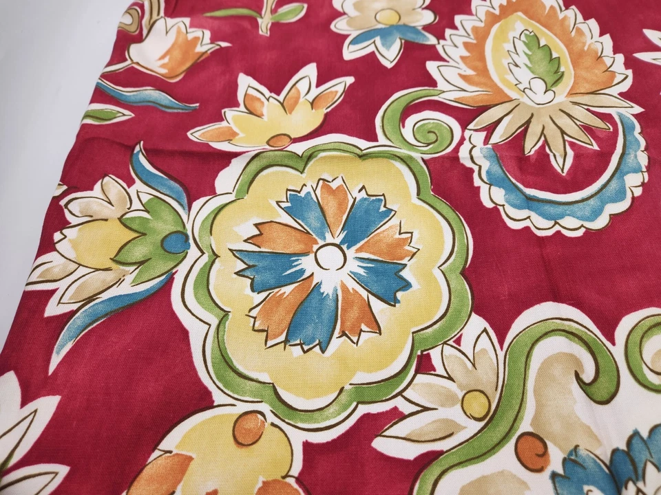 Tropical Floral Pineapple Abstract Flowers Home Decor Fabric 6+ yds Braemore - Image 2 of 4