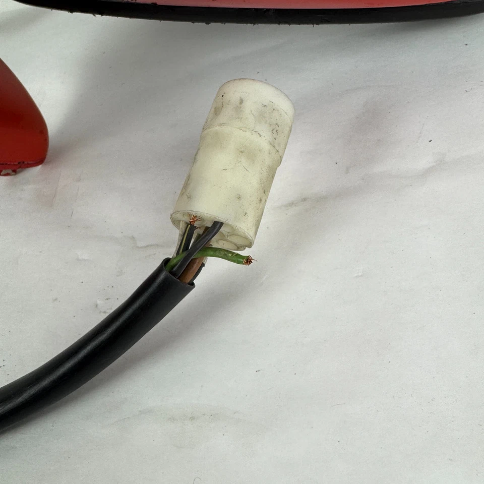 Porsche 911 964 928 944 1978-1989 conjunto de espejos retrovisores con bandera del lado del conductor izquierdo rojo Foto 3 de 4