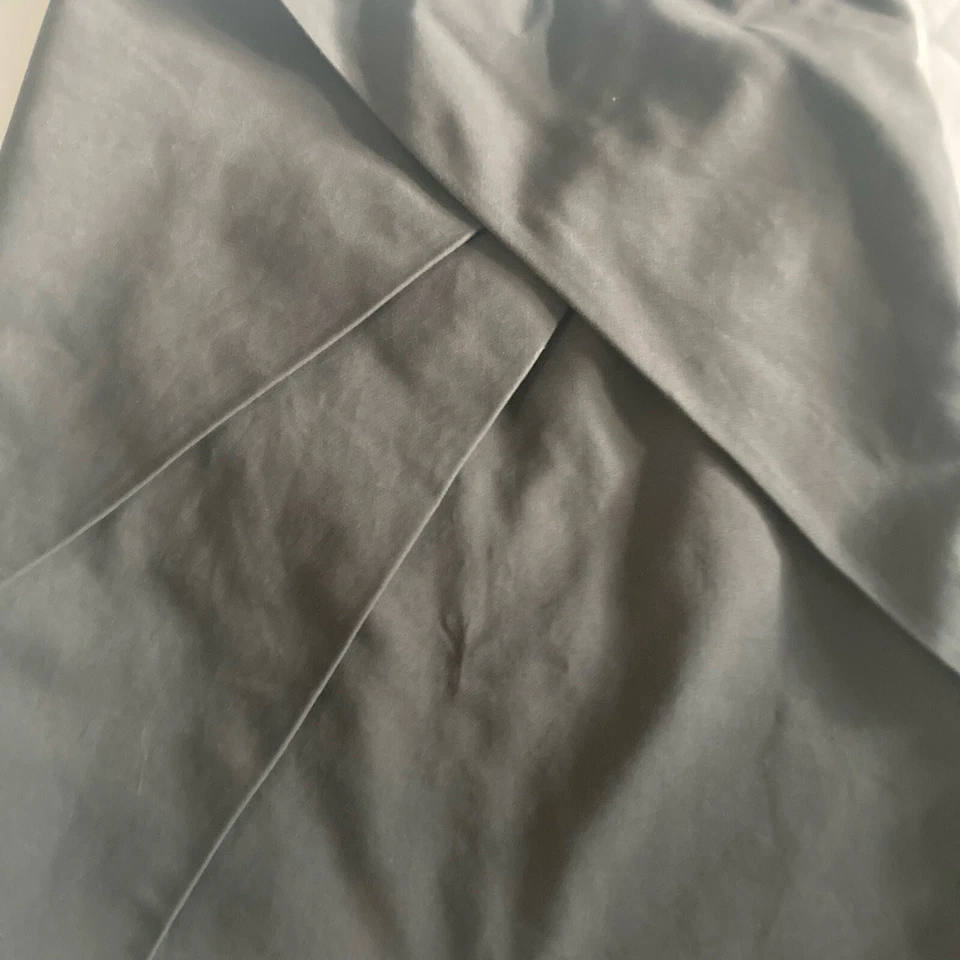 H&M Mujer Falda Mini Gris Cremallera Trasera Algodón Capas Talla 8 Foto 2 de 4