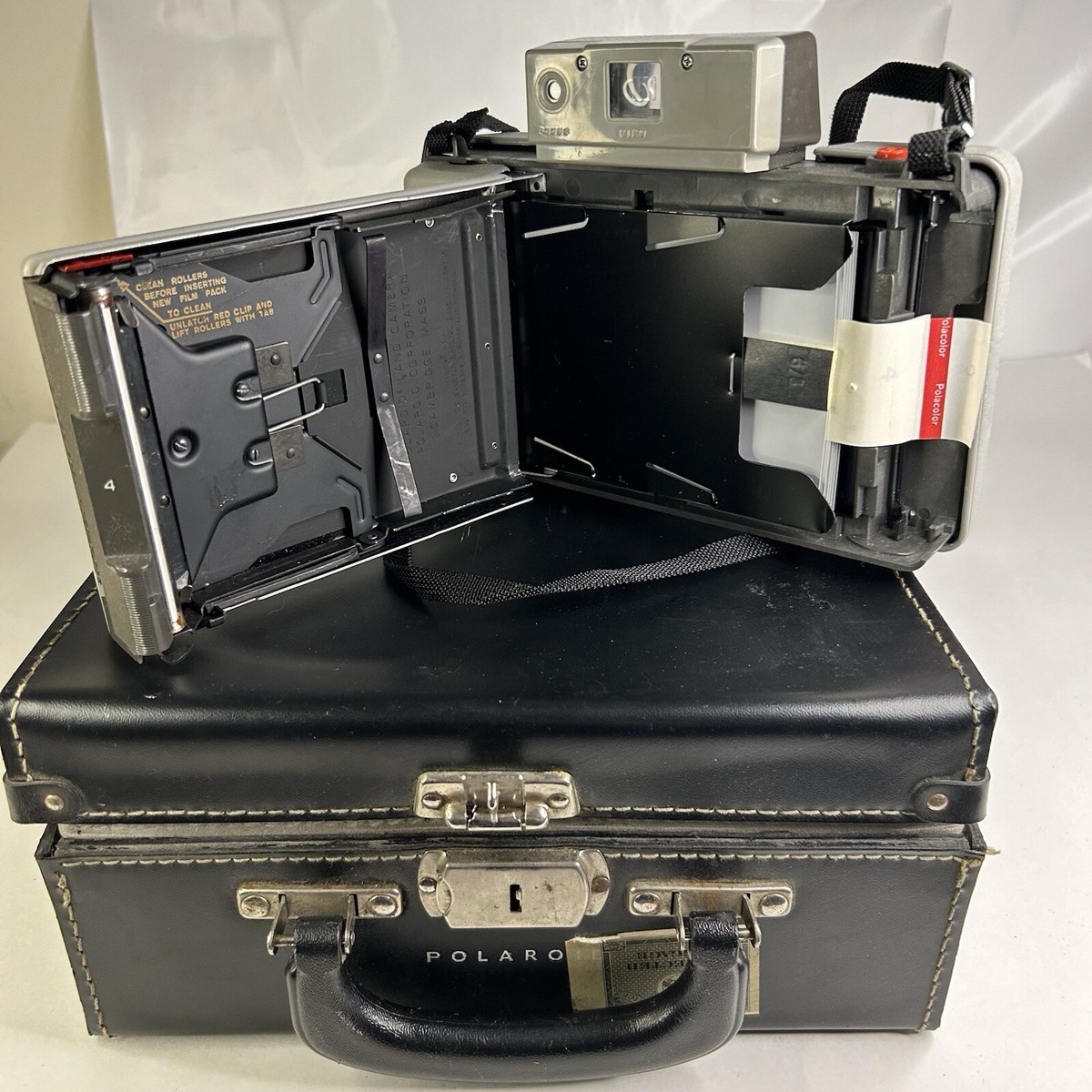 Vtg Polaroid Bundle - Land Camera #220 w/Flash Instructions