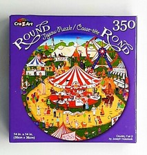 CRA-Z-ART Round Jigsaw Puzzle COUNTRY FAIR II 350 Pieces 14" x 14" NEW