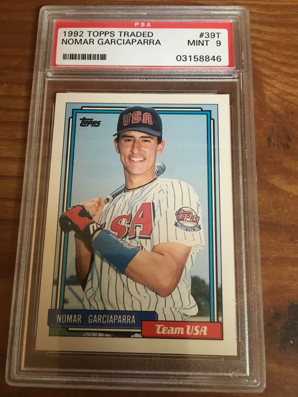 1992 Topps traded Nomar Garciaparra PSA 9