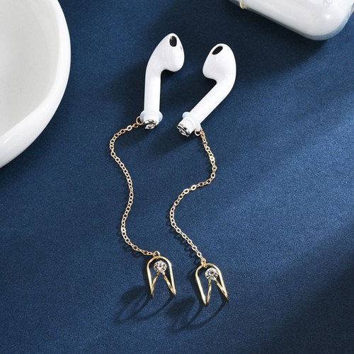 2pcs/pair Ear Decor Earphone Anti-Lost Chains Wireless Earphones Accessories - Picture 9 of 19