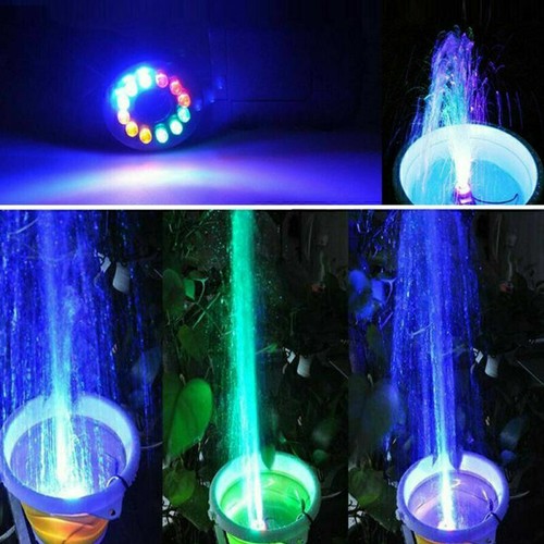 Pompa per fontana da 15 W, pompa per giochi d'acqua, pompa per laghetto con illu - Foto 3 di 13