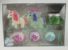 Hot Topic Black Heart Unicorn Bath Collection Body Scrub and Bar Soaps Kit Set
