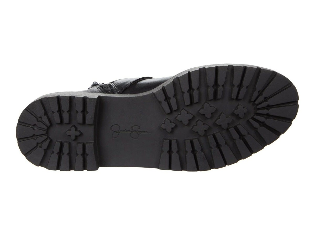 Jessica Simpson Kirlah RhS Buckle Detail Leather Combat
