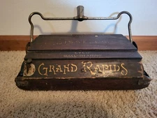 BISSELL'S CYCO BALL BEARING, WOOD CARPET SWEEPER HEAD, GRAND RAPIDS