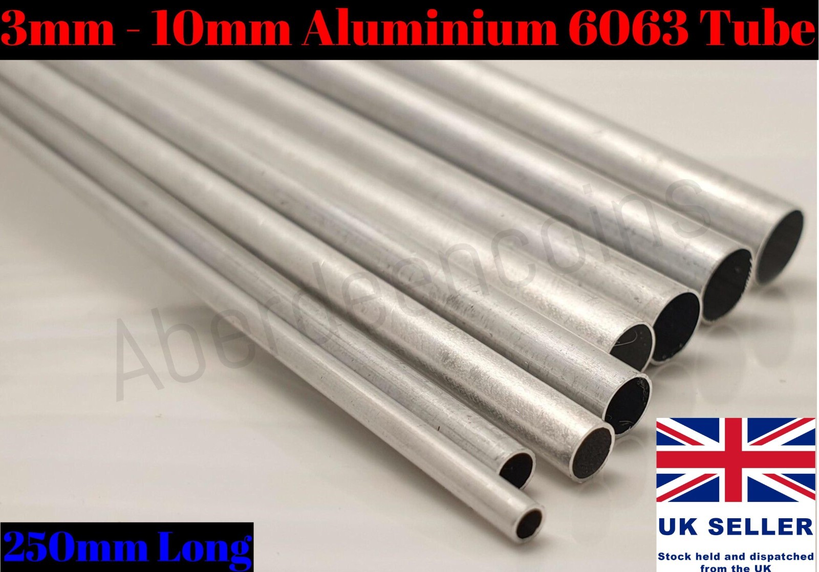 3mm 10mm Aluminium 6063 Tube Pipe Weldable Shaft Rod RC Car Boat