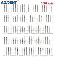 Dental FG Diamond Burs for High Speed Handpiece Friction Grip 5pcs/pack AZDENT