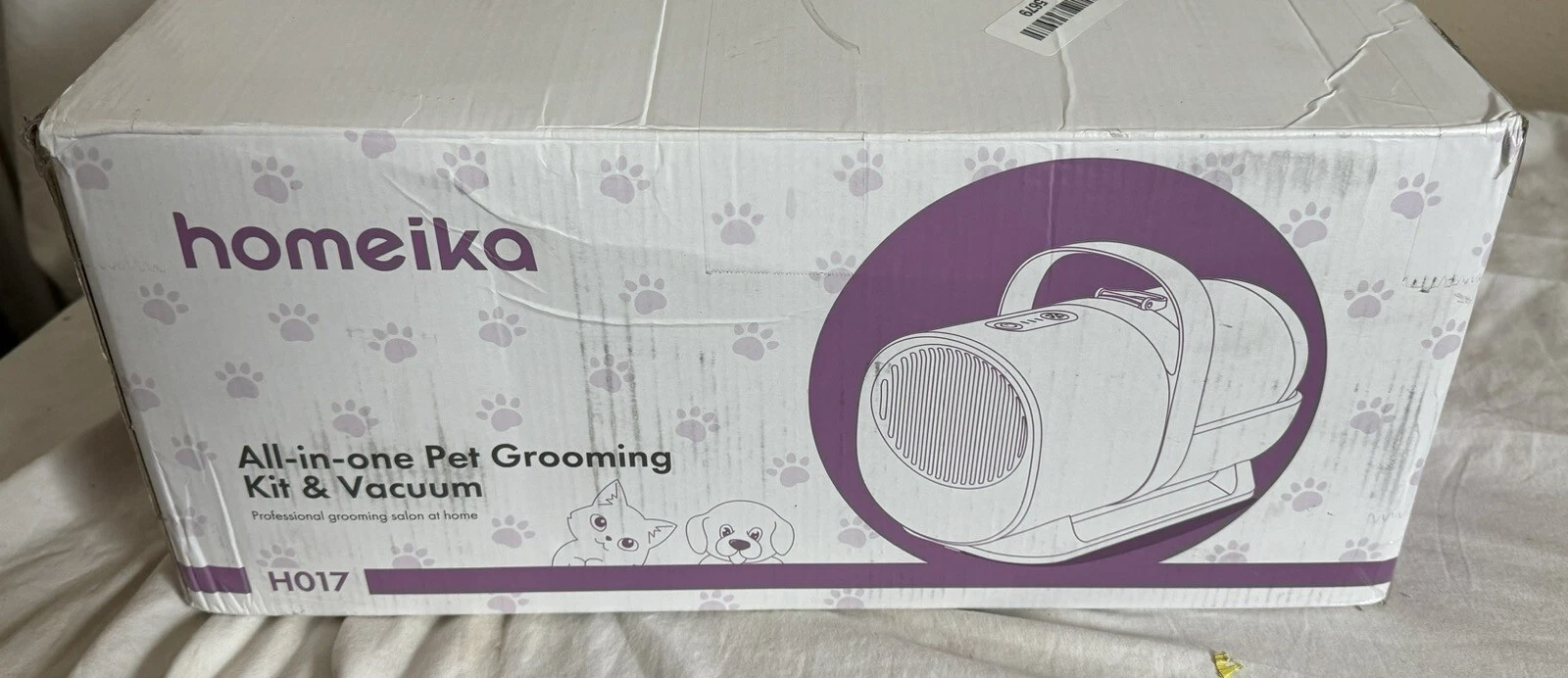 Homeika Dog Grooming Kit, 1.5L Dog Hair Vacuum Suction 99% Pet Hair, 8 Pet
