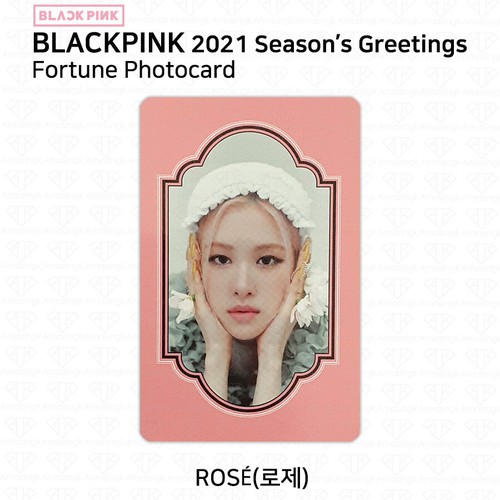 BLACK PINK 2021 Season's Greetings Fortune Photocard Lisa Jennie Jisoo Rose - Picture 33 of 36