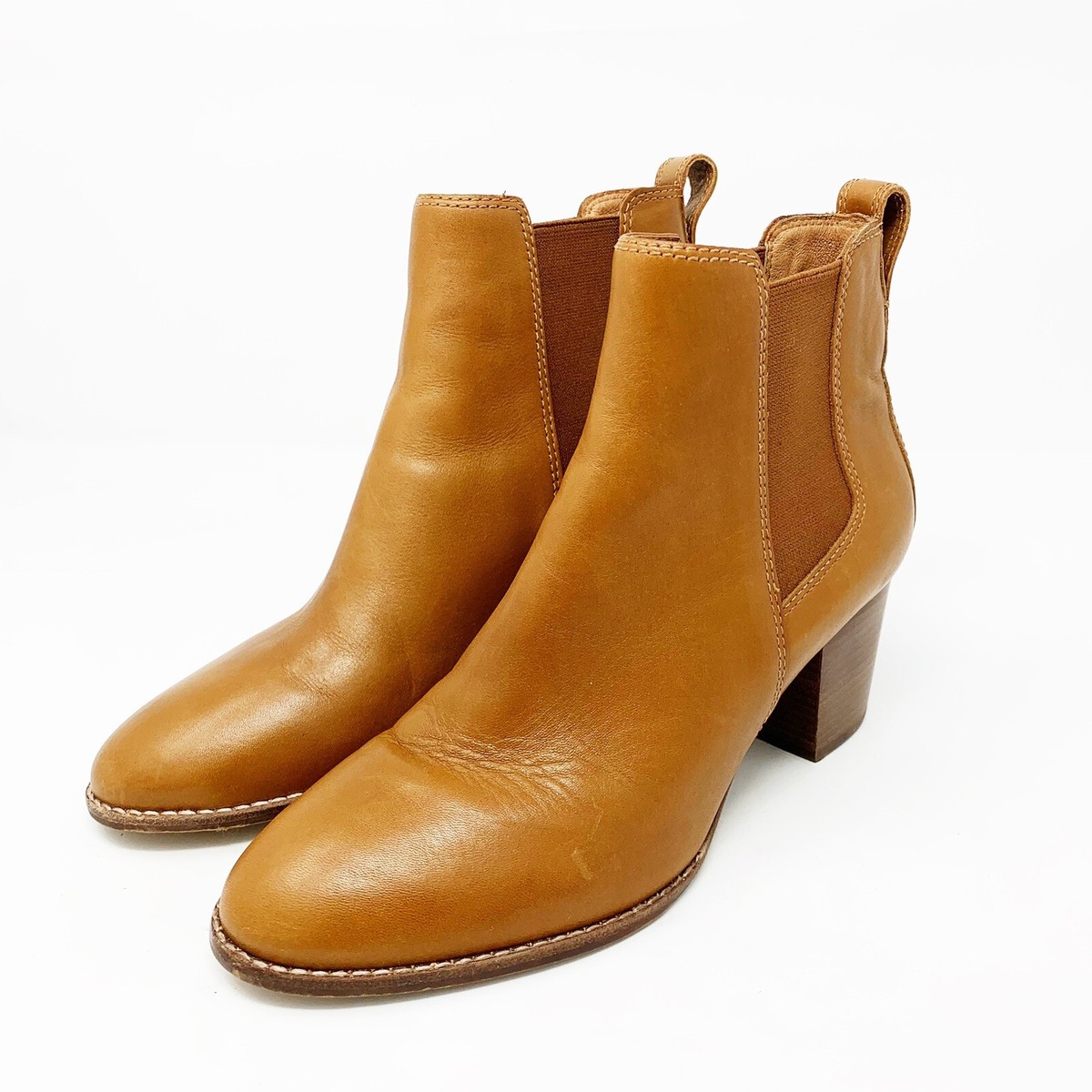 Madewell Boots 9 Leather Brown Regan Ankle Bootie English  display picture 2