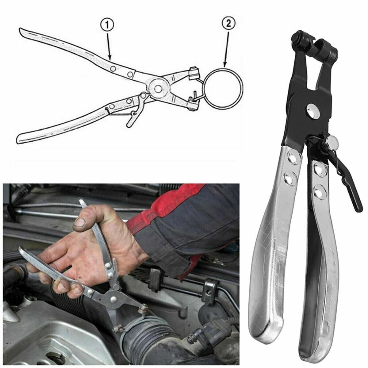 Car hose cheap clamp pliers