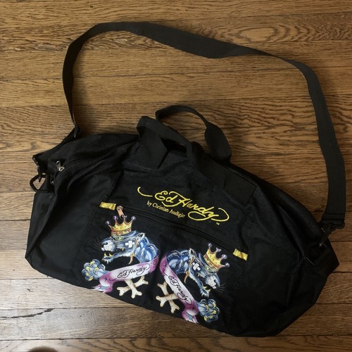 Ed Hardy Double Panther Duffle Bag 