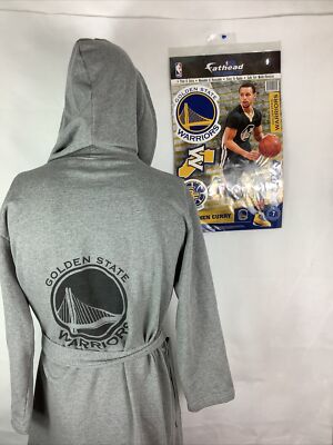 PB Teens NBA Golden State Warriors ROBE W/Hood & Steph Curry Fathead 16 x 8 