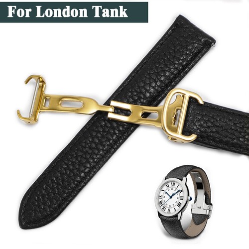 Black Leather Watch Strap Replacement 