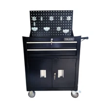 Tool Cart with 2 Drawers and Lockable Door
