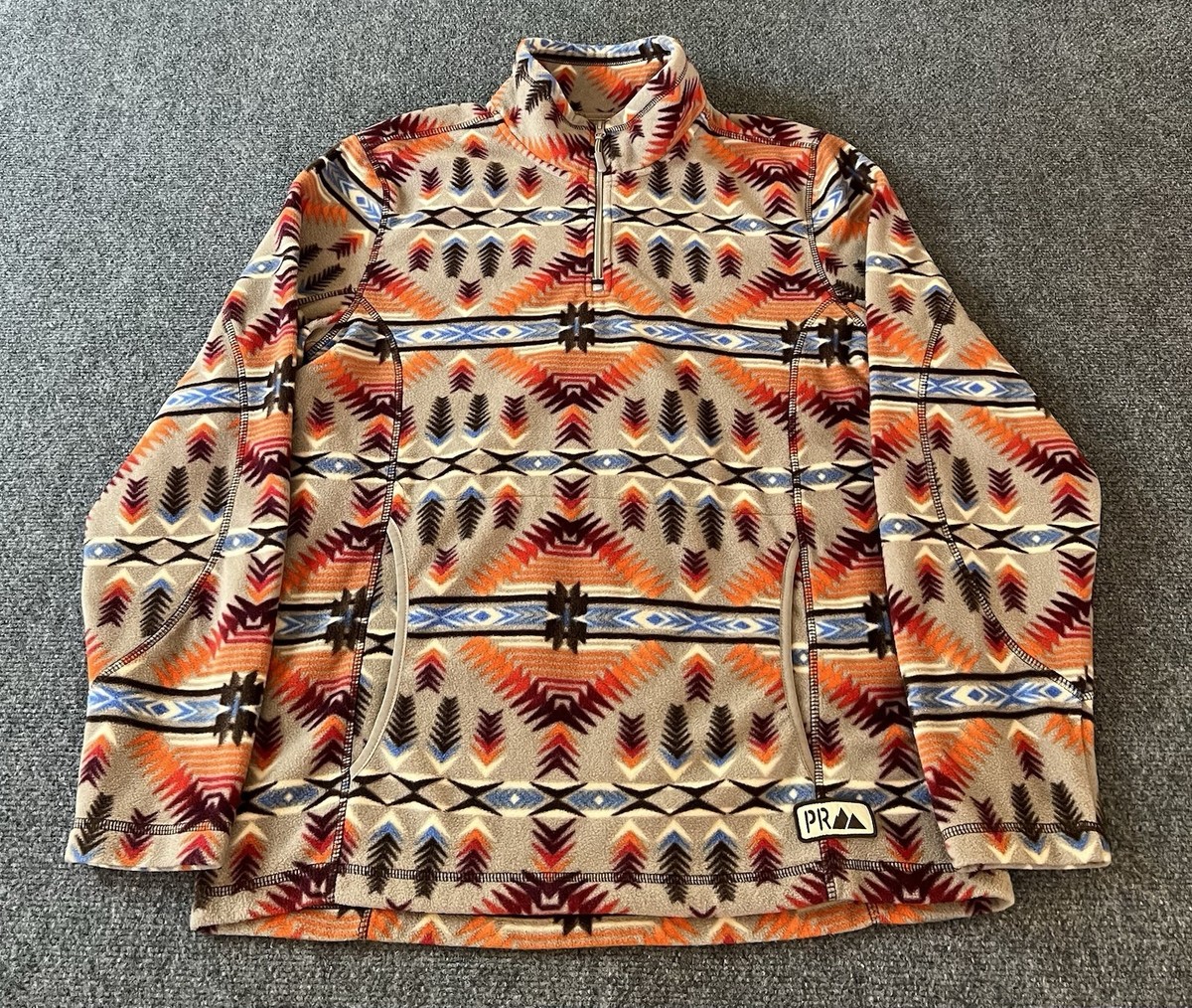 Polaire Powder River Outfitters Motif Aztèque - Femme XXL, 1/4 Zip
