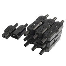 10Pair AC250V 10A 3 Terminals IEC320 Power Socket Plug Adapter Device Connector