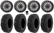 System 3 SB-6 Bdlk 15"Wheels Gunmetal 4+3 30"Harvester Tires Renegade Outlander