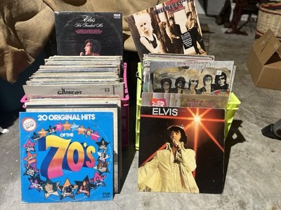 Vinyl Records Lot Elvis Presley, Tom Hall,Saturday Night Fever, Amy Grant ..etc