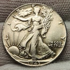 1943 D Walking Liberty Half Dollar, Great Album Filler! 90% Silver Coin WL-43d