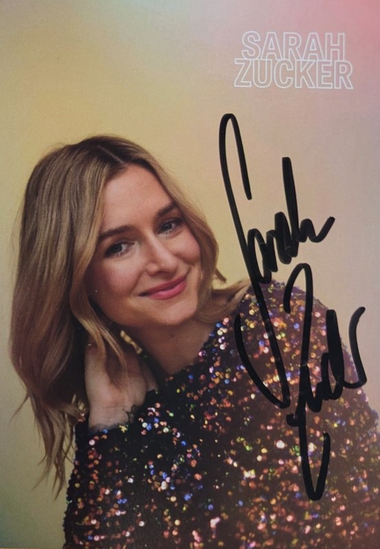 SARAH ZUCKER (German Singer) Signed/Autographed 6x4 Photograph 