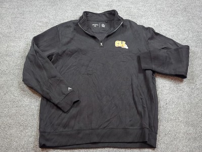 Cleveland Browns Sweatshirt Mens XL Black NFL Football Long Sleeve 1/4 Zip
