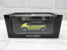 Mini car 1/43 Minichamps MINI Mini Cooper S 2002 Yellow model car Age14+