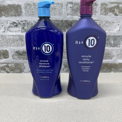 #ad It’s a 10 Miracle Moisture Shampoo amp; Miracle Daily Conditioner 33.8 fl oz 1L ea $70.00