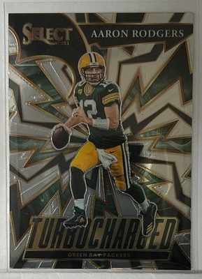 2021 Panini Select #TUR-16 Aaron Rodgers Turbocharged Green Bay Packers